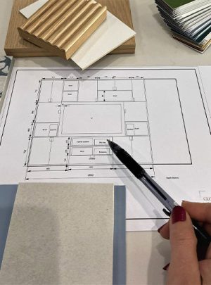 working with a floor plan